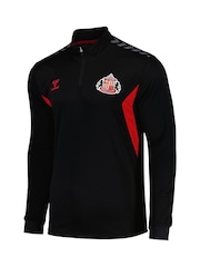 Hummel Black Sunderland Training Quarter Zip Sweatshirt - Image 2 of 3