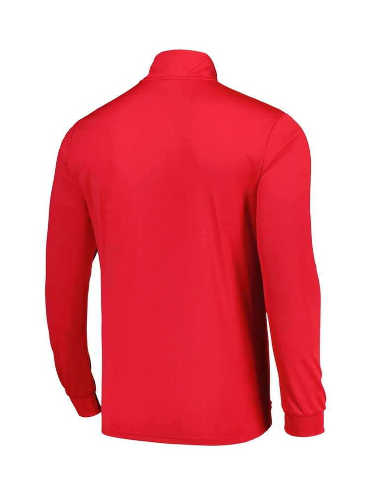 Hummel Red Sunderland Training Quarter Zip Sweatshirt - Image 3 of 3