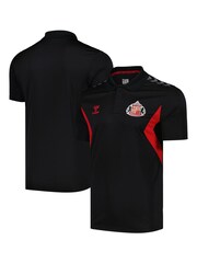 Hummel Black Sunderland Training Polo Shirt - Image 1 of 3