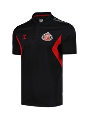 Hummel Black Sunderland Training Polo Shirt - Image 2 of 3