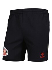 Hummel Black Sunderland Travel Shorts - Image 3 of 3