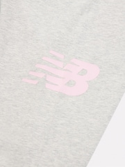 New Balance Grey Kids Stacked Logo Leggings - Image 3 of 3