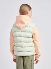 New Balance Green Girls Bond Quilted Gilet - Image 3 of 8