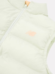 New Balance Green Girls Bond Quilted Gilet - Image 8 of 8