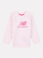 New Balance Red Baby Girls Sweatshirt Joggers & Gilet Set - Image 4 of 6