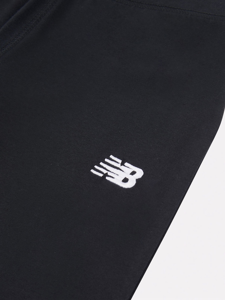 New Balance Black Girls Small Logo Flare Leggings - Image 4 of 4