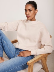 Mint Velvet Pink Seam Detail Sweatshirt - Image 4 of 8