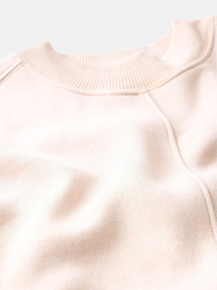 Mint Velvet Pink Seam Detail Sweatshirt - Image 8 of 8