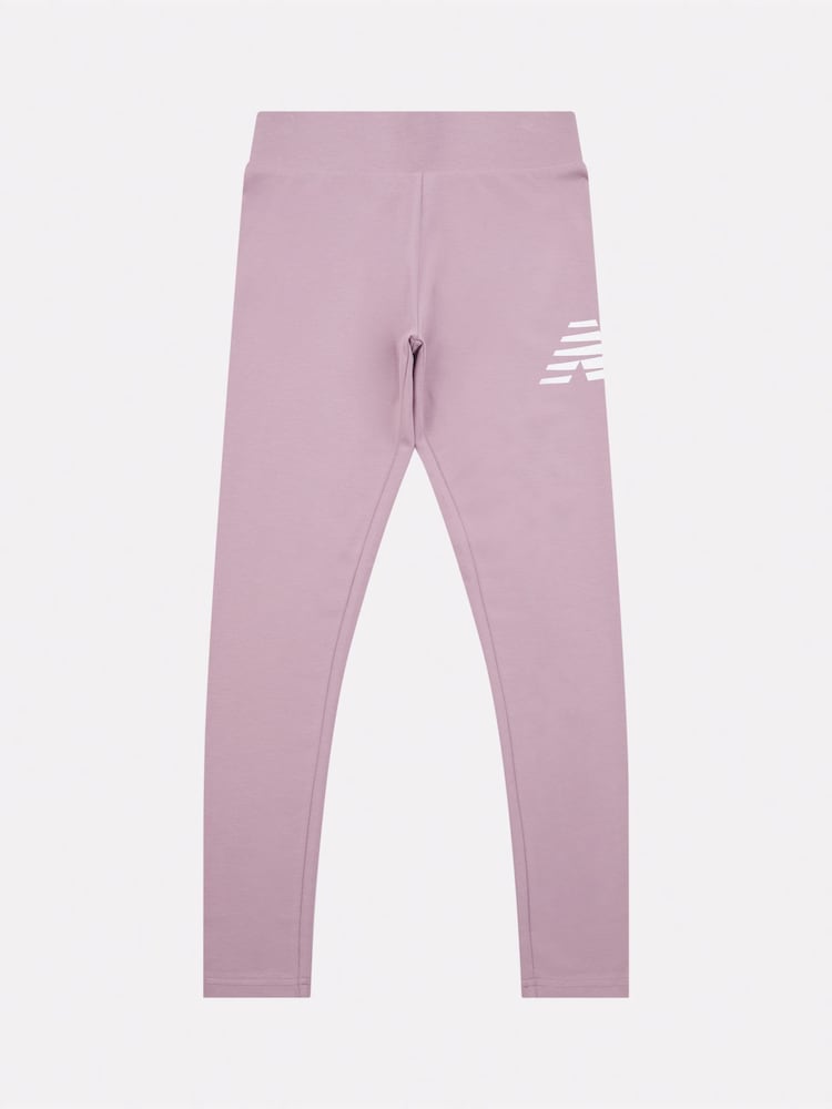 Rojo - New Balance Kids Stacked Logo Leggings - Imagen 1 de 3