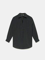Mint Velvet Black Black Long Sleeved Shirt - Image 3 of 4