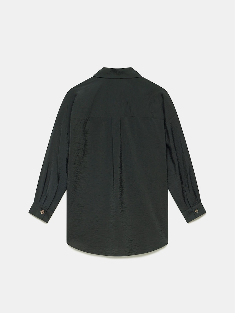 Mint Velvet Black Black Long Sleeved Shirt - Image 4 of 4