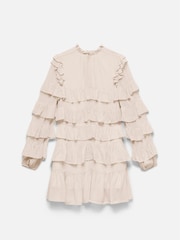 Mint Velvet Pink Ruffle Tiered Mini Dress - Image 8 of 9