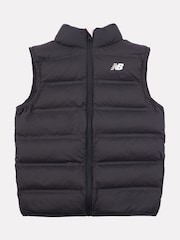 New Balance Black Girls Bond Quilted Gilet - Image 1 of 3