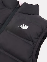 New Balance Black Girls Bond Quilted Gilet - Image 3 of 3
