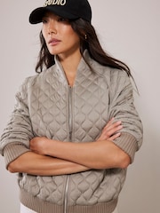 Mint Velvet Green Green Quilted Jacket - Image 1 of 7