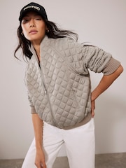 Mint Velvet Green Green Quilted Jacket - Image 2 of 7