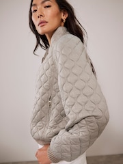 Mint Velvet Green Green Quilted Jacket - Image 5 of 7