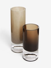 Sosandar Set of 2 Grey Glass Vases - Image 6 of 7