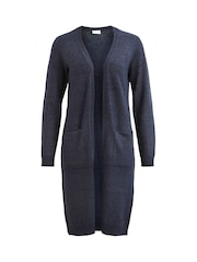 VILA Blue Longline Lightweight Cardigan - Image 5 of 6