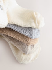 Neutral Embroidered Baby Socks 5 Pack (0mths-2yrs) - Image 3 of 3