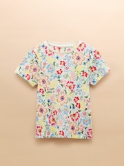 Joules Let's Go Multi Floral Short Sleeve T-Shirt - Image 1 of 4