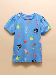Joules Let's Go Blue Short Sleeve T-Shirt - Image 1 of 3