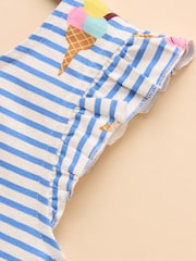 Azul - Joules Butterfly Frill Sleeve Vest - Imagen 4 de 5