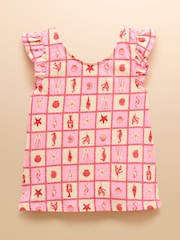 Joules Butterfly Pink Frill Sleeve Vest - Image 2 of 5