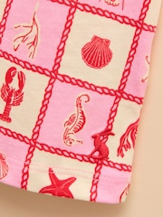 Joules Butterfly Pink Frill Sleeve Vest - Image 4 of 5