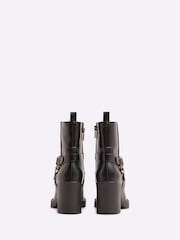 River Island Black Heeled Harness Ankle Boots - Image 3 of 4