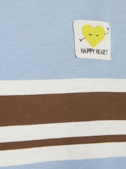 River Island Blue Short Sleeve Stripe Tied T-Shirt - Image 4 of 4