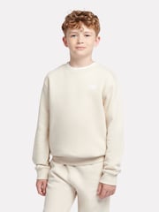 New Balance White Boys Small Logo Sweatshirt - Image 1 of 8
