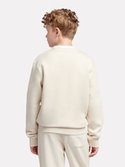 New Balance White Boys Small Logo Sweatshirt - Image 3 of 8