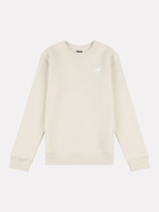 New Balance White Boys Small Logo Sweatshirt - Image 6 of 8