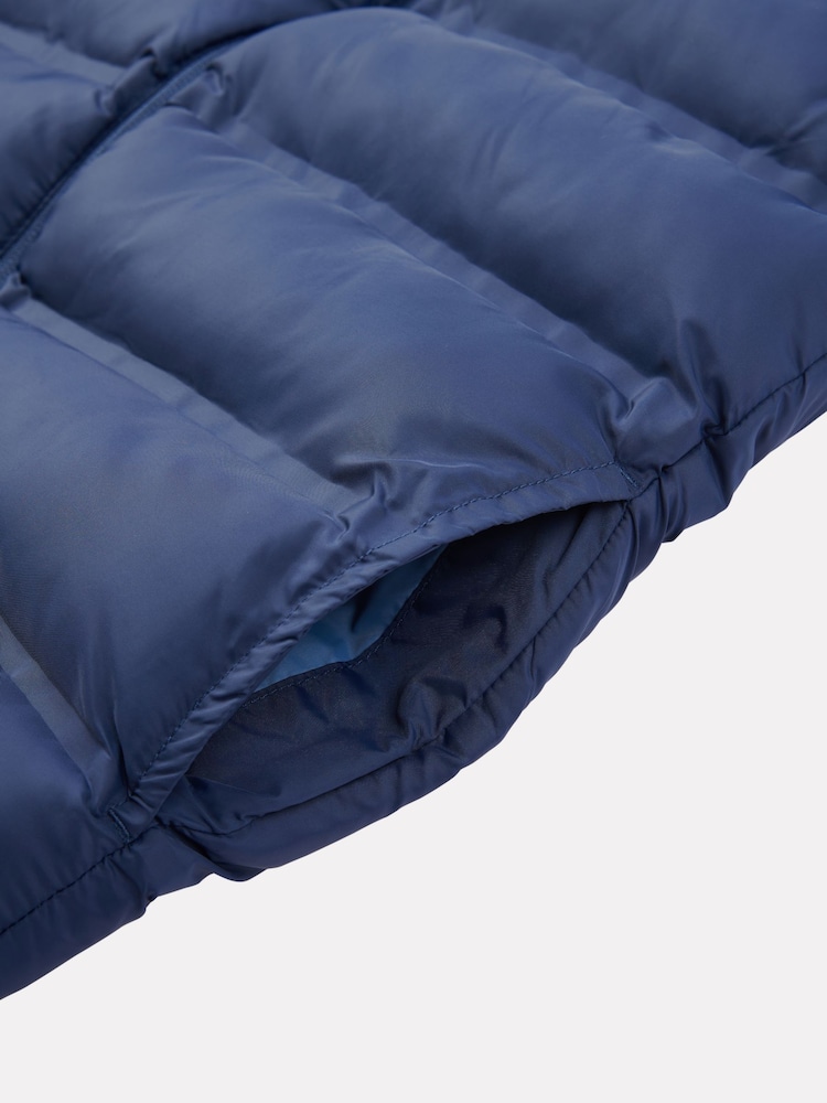 New Balance Blue Dark Boys Bond Quilted Gilet - Image 10 of 10