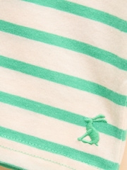 Verde/blanco - Joules Let's Go Short Sleeve T-Shirt - Imagen 3 de 3