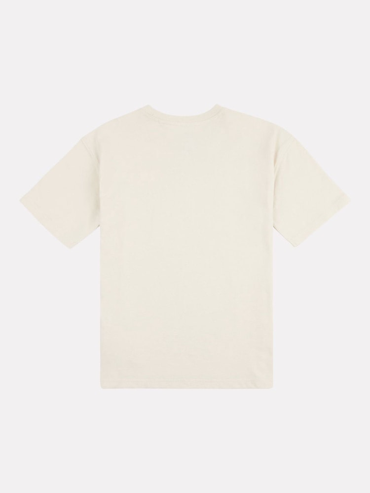 New Balance Off White Kids Jersey Small Logo 100% Cotton T-Shirt - Image 2 of 3