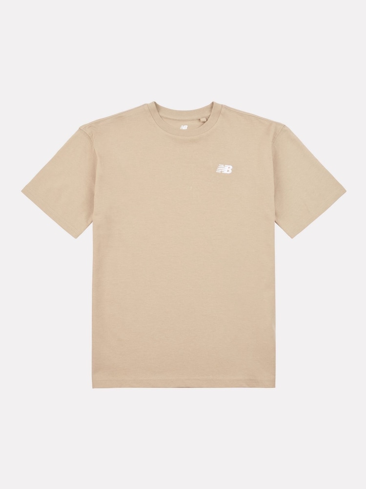 New Balance Light Orange Kids Jersey Small Logo 100% Cotton T-Shirt - Image 6 of 8