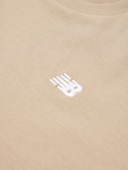 Svetlo oranžna - New Balance Kids majica iz džersija z majhnim logotipom 100% bombaž - Slika 8 iz 8