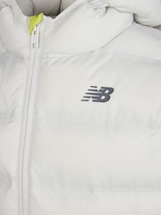 New Balance Grey Boys Bond Quilted Jacket - Image 10 of 10