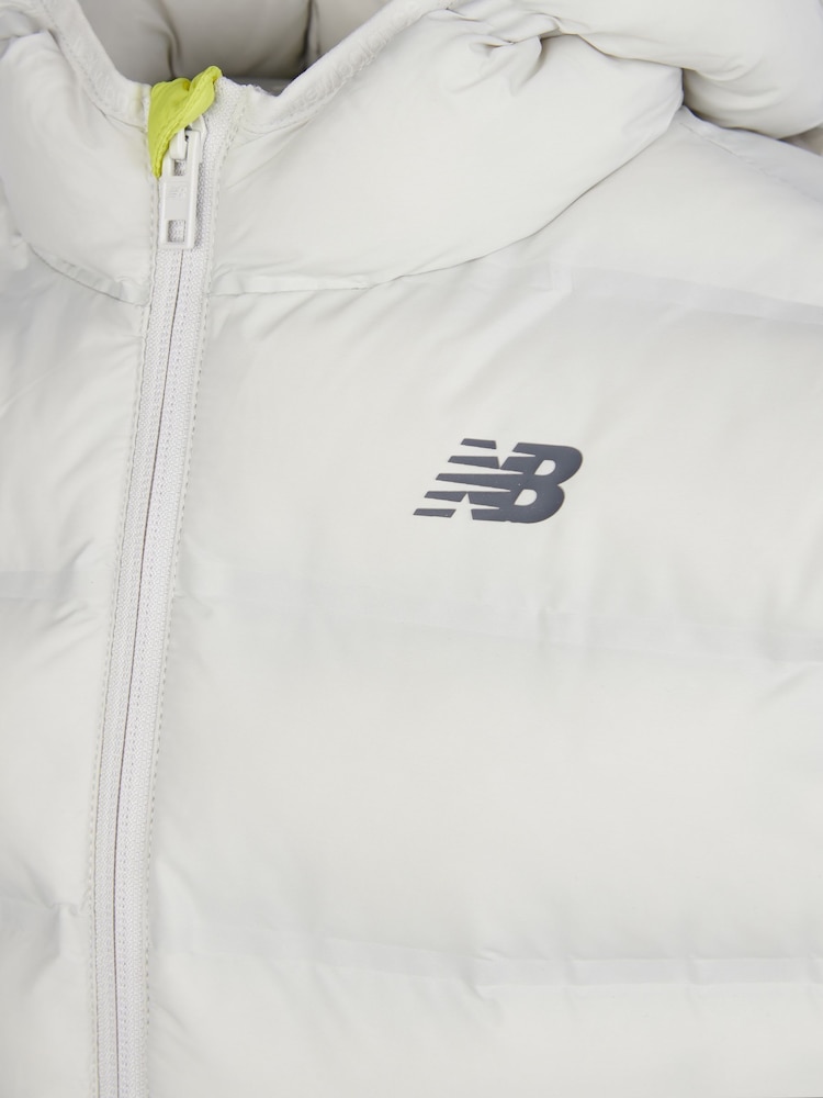New Balance Grey Boys Bond Quilted Jacket - Image 10 of 10