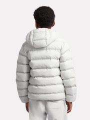New Balance Grey Boys Bond Quilted Jacket - Image 3 of 10