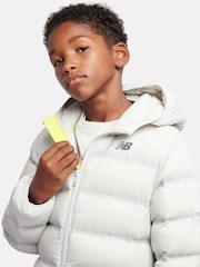 New Balance Grey Boys Bond Quilted Jacket - Image 4 of 10