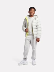 New Balance Grey Boys Bond Quilted Jacket - Image 6 of 10
