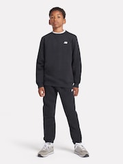 New Balance Black Boys Small Logo Sweatshirt - Image 6 of 9