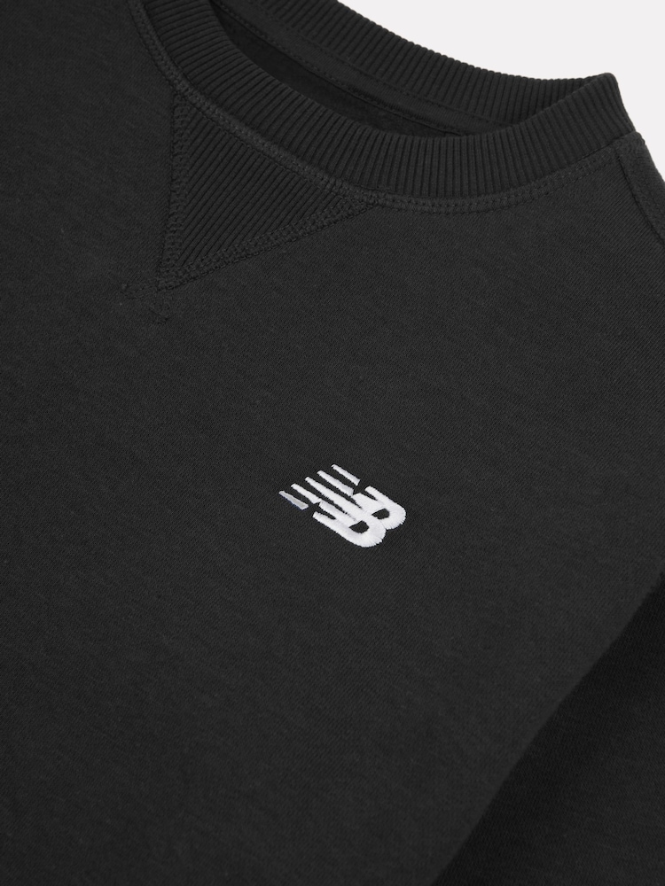 New Balance Black Boys Small Logo Sweatshirt - Image 9 of 9