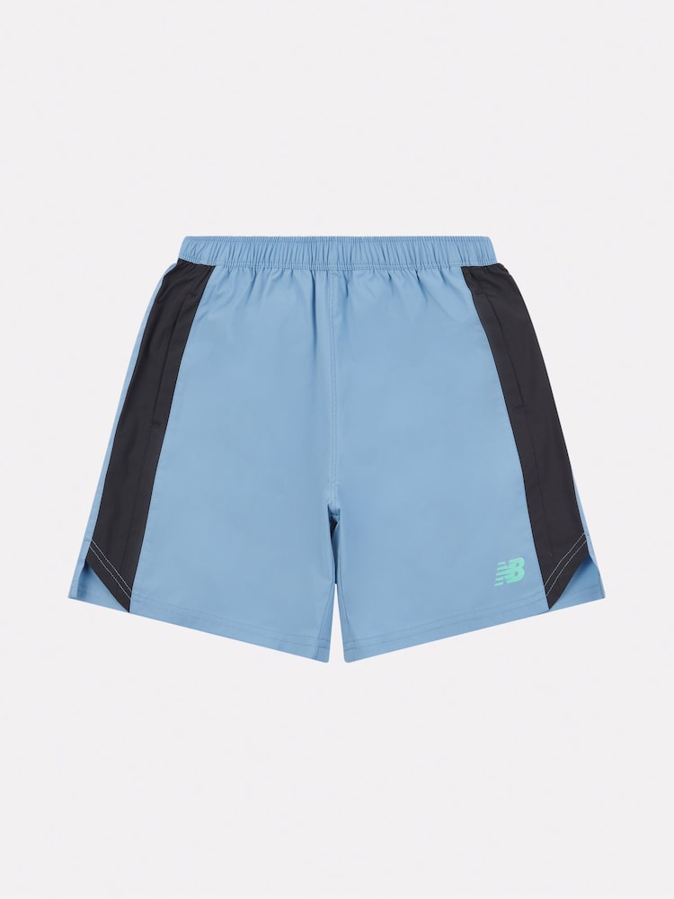 New Balance Light Blue Boys Athletics Shorts - Image 1 of 3