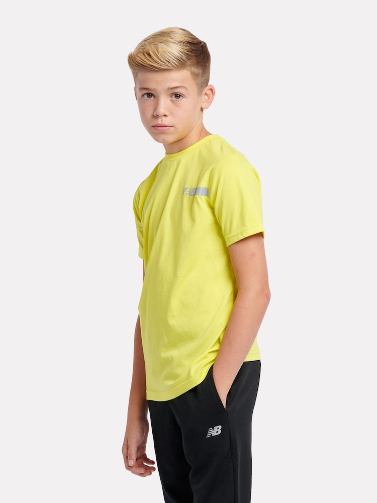Rumena - New Balance dečki Odsevna leteča majica - Slika 2 iz 8