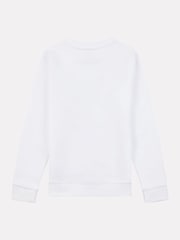 New Balance White Boys Stacked Logo Sweatshirt - Image 8 of 9