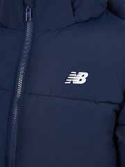 New Balance Blue Boys Wide Baffle Puffer Coat - Image 10 of 11